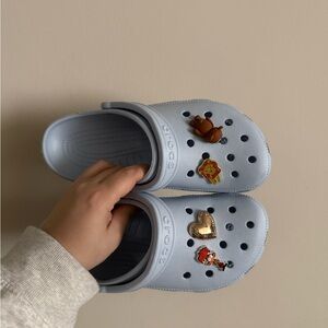 CROCS Sky Blue Sandals with charm